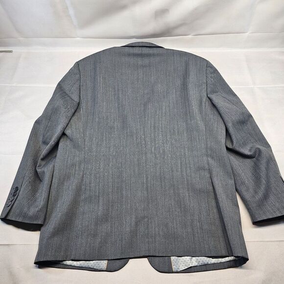 Bachrach Mens Blazer 42s Gray Two Button‎ - Picture 12 of 13